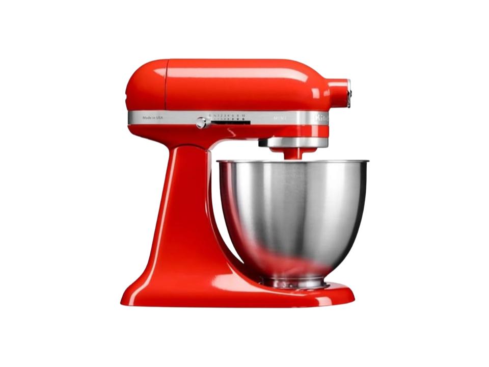 KitchenAid Mini 3.3L Tilt-Head Stand Mixer – Hot Sauce | Compact Baking & Dough Mixer for Small Kitchens & Everyday Home Use