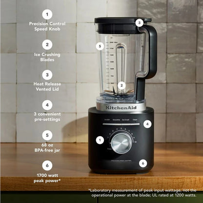 KitchenAid Pure Power Blender Black Matte