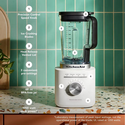 KitchenAid Pure Power Blender Porcelain White
