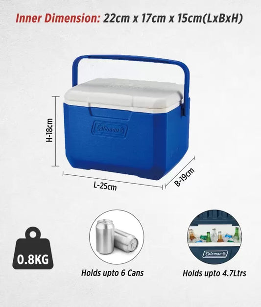 Coleman 5QT Cooler Blue