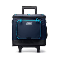 Coleman XPAND 42 Can Soft Cooler with Wheels | Keeps Cold 34 Hours | Telescoping Handle | Expandable Front Pocket | Leak-Resistant | For Groups & Festivals