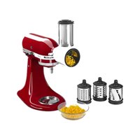 KitchenAid Fresh Prep Slicer & Shredder Attachment | Thin Slice, Thick Slice & Fine Shred Discs | Fits All KitchenAid Stand Mixers | BPA-Free