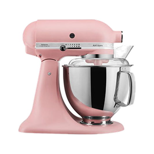 KitchenAid Artisan Tilt-Head Stand Mixer 4.8L 10-Speed Home Baking Machine with Flat Beater, Dough Hook & Wire Whisk - Dried Rose