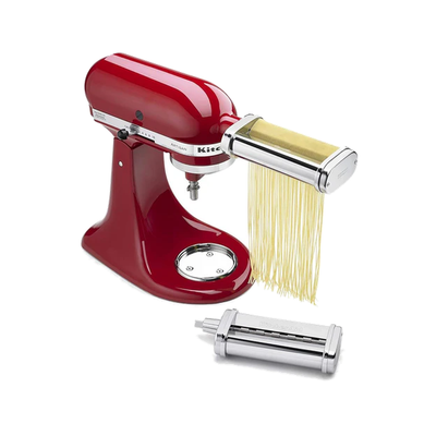 KitchenAid KSMPCA 2-Piece Pasta Cutter Set | Capellini & Lasagnette Cutters | Stand Mixer Attachment | Fits All KitchenAid Mixers | Made in Italy