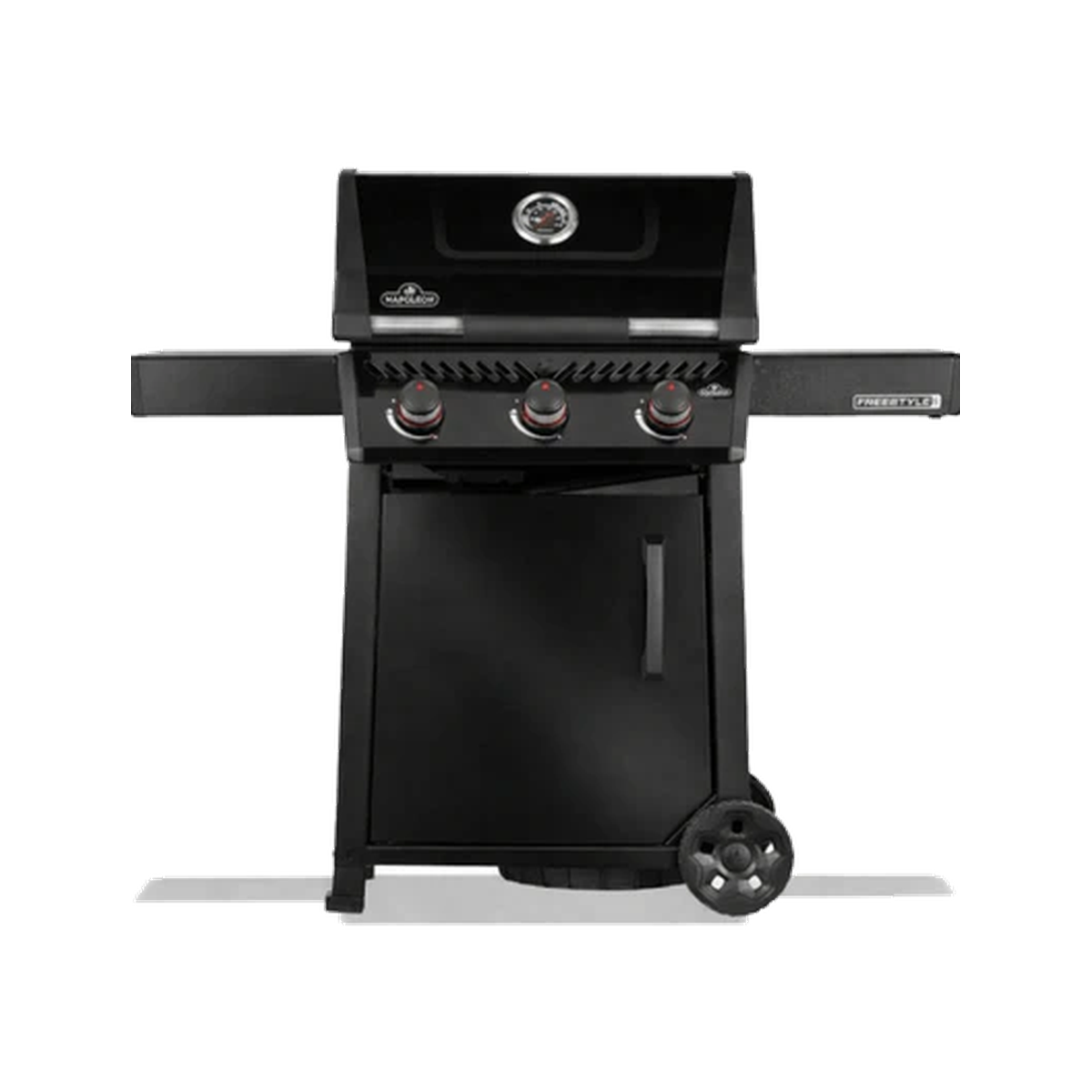 Napoleon Freestyle 365DPK Gas Grill | 3 Burners | 33,000 BTU | 495 sq in | JETFIRE Ignition | Cast Iron WAVE Grids | ACCUPROBE Gauge | LPG | Black