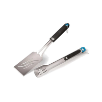 Napoleon 2-Piece Grilling Tool Set | Stainless Steel Spatula & Tongs | Heat-Resistant Handles | Dishwasher-Safe | For All Napoleon Grills
