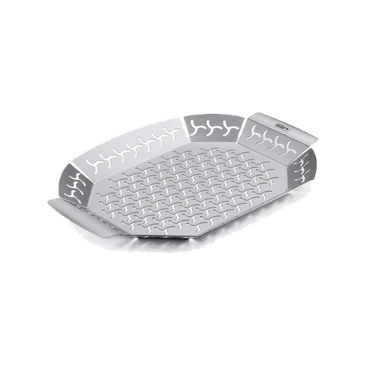 Weber Premium Grilling Basket Large | Non-Stick | For Vegetables, Shrimp & Small Cuts | Perforated for Smoke & Heat | All Weber Grills
