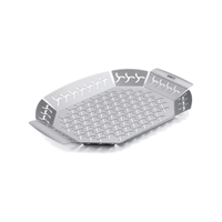 Weber Premium Grilling Basket Large | Non-Stick | For Vegetables, Shrimp & Small Cuts | Perforated for Smoke & Heat | All Weber Grills