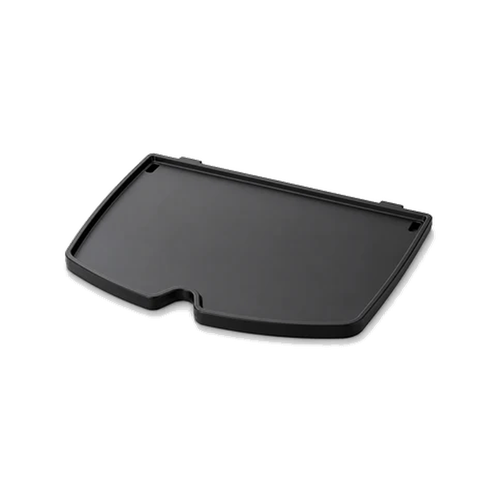 Weber Griddle | For Q 1000 Series | Double-Sided Flat & Ribbed Surface | Porcelain Cast Iron | For Pancakes, Eggs & Flatbreads | Q1000 Compatible