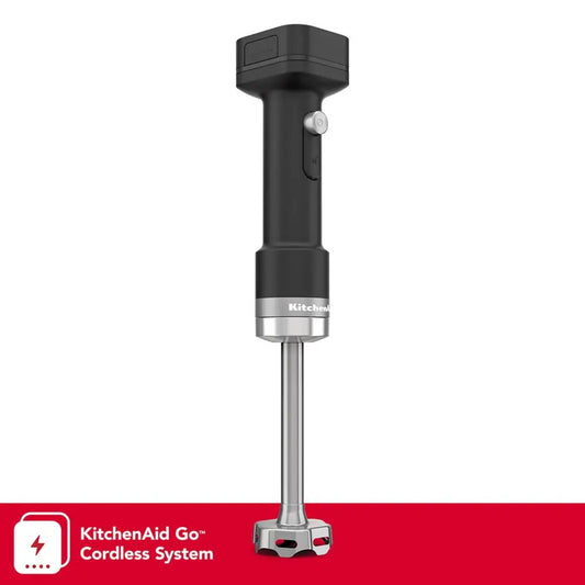 KitchenAid Go® Cordless Immersion Blender | Rechargeable Handheld Mixer for Smoothies, Soups, Sauces | Powerful Battery-Powered Stick Blender