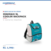 Campingaz Ethnic MiniMaxi Soft Cooler Backpack | 9L | Keeps Cold 9 Hours | Hands-Free Carry | Multiple Pockets | For Hiking & Day Travel | Assorted Ethnic Design
