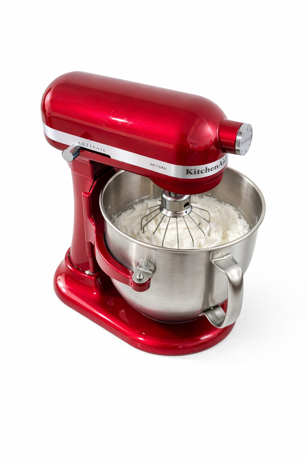 KitchenAid Bowl-Lift Stand Mixer 6.6L 11-Speed Heavy Duty Baking Machine with Flat Beater, Dough Hook & Wire Whisk - Candy Apple Red