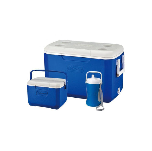 Coleman Cool Box Combo, 3 x high-performance cooler boxes, capacities 46 L, 4.7 L and 2 L Jug