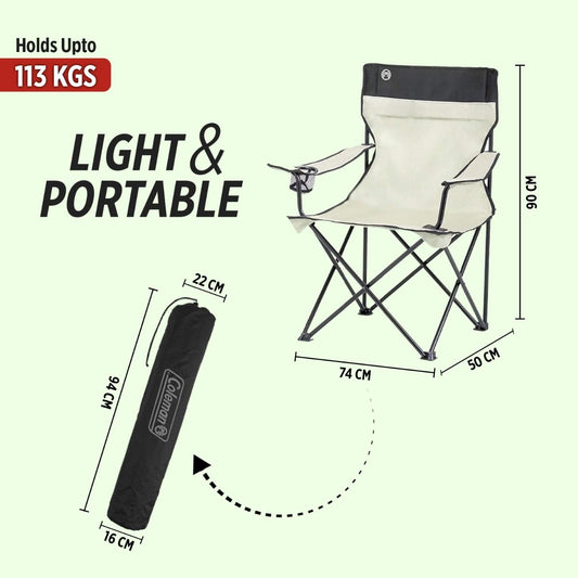 Coleman Standard Quad Chair Khaki