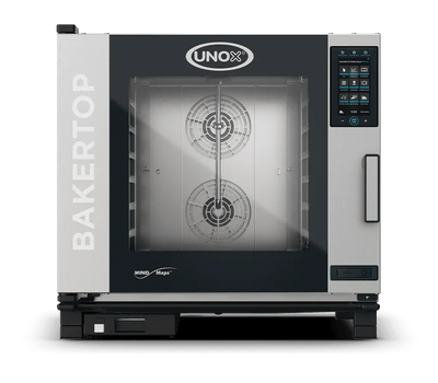 UNOX BAKERTOP MIND.Maps COUNTERTOP PLUS XEBC-06EU-EPRM Commercial Combi Oven | 6 Trays 600×400 | Electric | 9.5" Touchscreen | Steam, Convection & Combination Baking | Professional Bakery, Pastry & Café Oven
