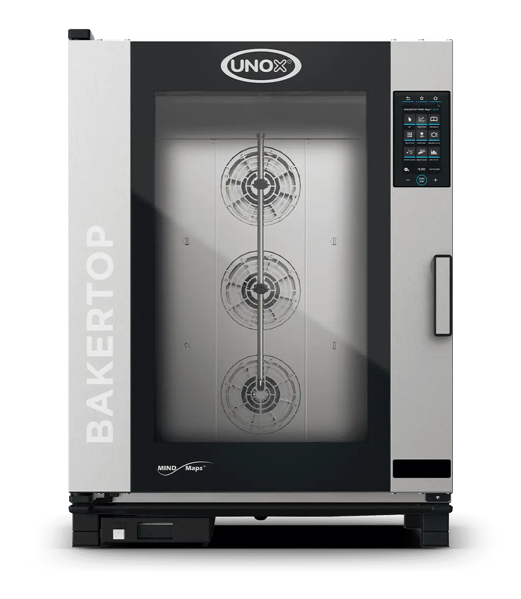 UNOX BAKERTOP MIND.Maps COUNTERTOP PLUS XEBC-10EU-EPRM Commercial Combi Oven | 10 Trays 600×400 | Electric | 9.5" Touchscreen | Steam, Convection & Combination Baking | Professional Bakery, Pastry & Café Oven