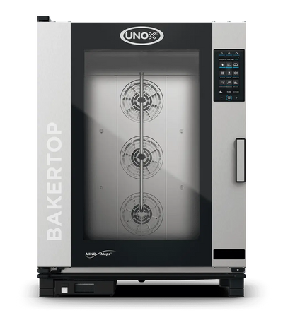UNOX BAKERTOP MIND.Maps COUNTERTOP PLUS XEBC-10EU-EPRM Commercial Combi Oven | 10 Trays 600×400 | Electric | 9.5" Touchscreen | Steam, Convection & Combination Baking | Professional Bakery, Pastry & Café Oven