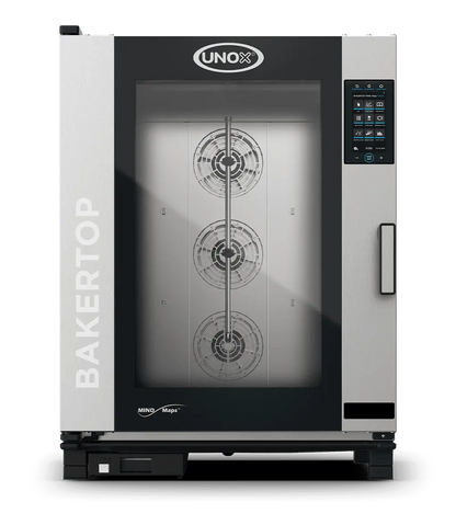 UNOX BAKERTOP MIND.Maps COUNTERTOP PLUS XEBC-10EU-EPRM Commercial Combi Oven | 10 Trays 600×400 | Electric | 9.5" Touchscreen | Steam, Convection & Combination Baking | Professional Bakery, Pastry & Café Oven