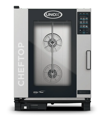 UNOX CHEFTOP MIND.Maps COUNTERTOP PLUS XEVC-1011-EPRM Commercial Combi Oven | 10 GN 1/1 Trays | Electric | 9.5" Touchscreen | Steam, Convection & Combination Cooking | Professional Hotel, Restaurant & Bakery Oven