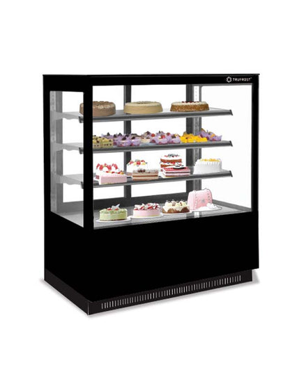 Trufrost CSF 44 Premia Flat Glass 4 Layer Cake Showcase - 4' (1200mm) wide