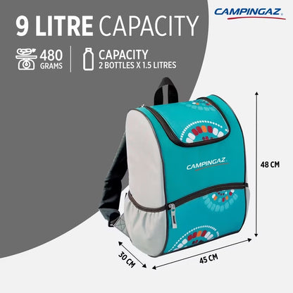 Campingaz Ethnic MiniMaxi 9L Soft Cooler Backpack Retention 9 Hrs