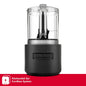 KitchenAid Go® Cordless 5-Cup Food Chopper | Rechargeable Mini Food Processor with Battery | Two-Speed | Chopping, Puréeing, Whisking