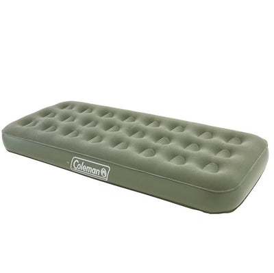 Coleman Maxi Comfort Inflatable Camping Mattress | Single | Compact & Lightweight | Flocked Top | For Backpacking, Hiking & Camping | Green