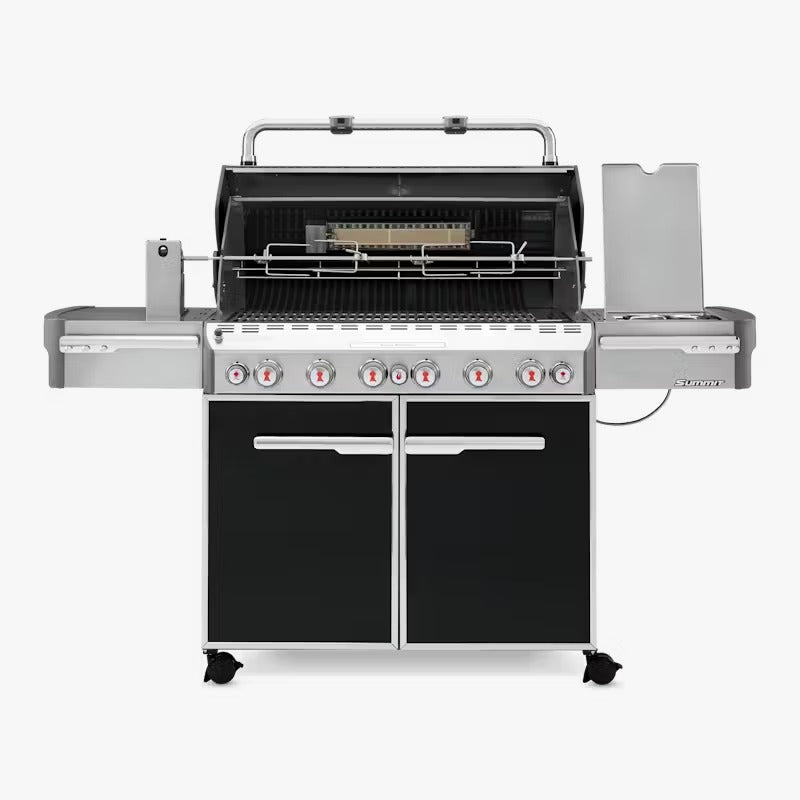 Weber Summit E-670 Gas Grill | 6 Burners | Sear Station | Rear Rotisserie | Smoker Box | Side Burner | iGrill Compatible | Premium Outdoor Kitchen | LPG