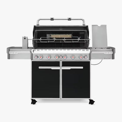 Weber Summit E-670 Gas Grill | 6 Burners | Sear Station | Rear Rotisserie | Smoker Box | Side Burner | iGrill Compatible | Premium Outdoor Kitchen | LPG