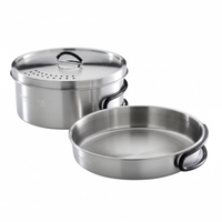 Campingaz Stainless Steel Trekking Kit | Compact Lightweight Cook Set | Multi-Piece Camping Cookware | Trekking & Outdoor Cooking Use | Stainless Steel Finish