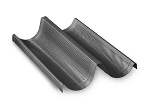 KitchenAid Baguette Pan | Perforated | Bakes 2 Baguettes | Non-Stick | Crispy-Bottom Crust | Dishwasher-Safe | Home Bread Baking