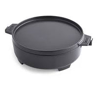 Weber Dutch Oven Duo | Cast Iron | GBS Compatible | Slow-Cook Chilli, Curry & Stews on the Grill | Lid Converts to Frying Pan | 2-in-1 Set