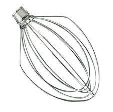 KitchenAid K5AWW Bowl-Lift Wire Whisk Attachment | 4.8L Bowl-Lift Mixer Compatible | For Cream, Meringue & Egg Whites | Stainless Steel