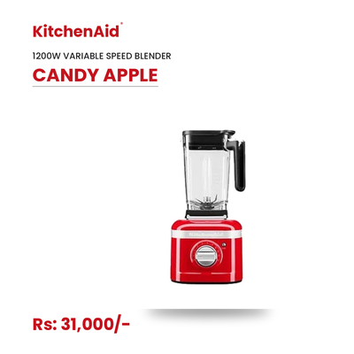 KitchenAid K400 Variable Speed Blender 1200W 5-Speed with Intelli-Speed Motor Control, 3 Preset Programs & Self-Clean - Candy Apple