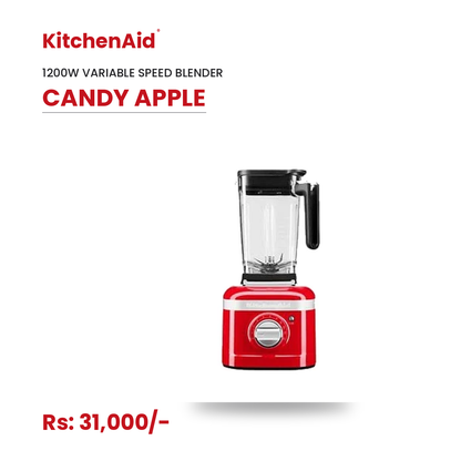 KitchenAid K400 Variable Speed Blender 1200W 5-Speed with Intelli-Speed Motor Control, 3 Preset Programs & Self-Clean - Candy Apple