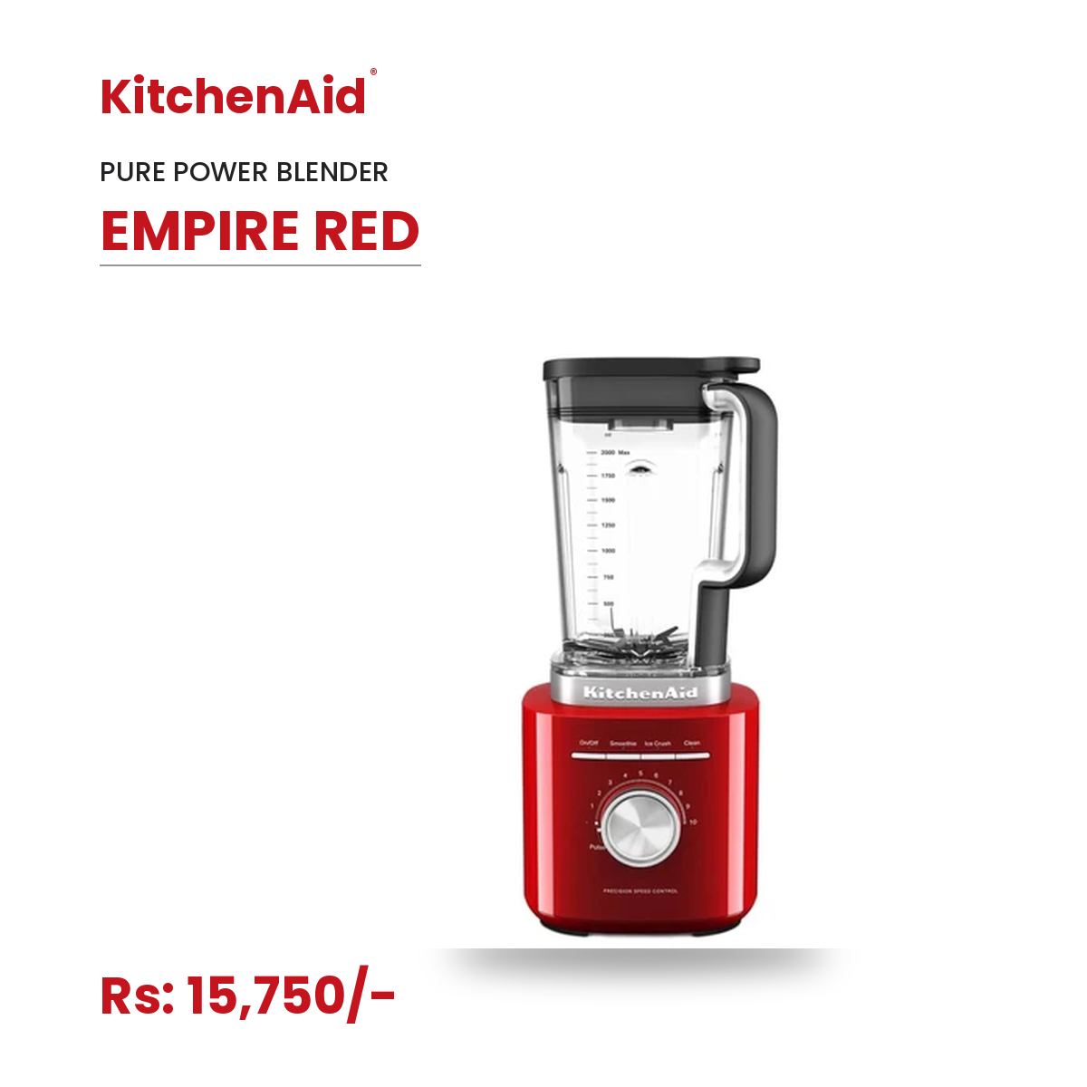 KitchenAid Pure Power Blender-Empire Red
