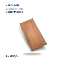Napoleon Cedar Planks (67034) | 100% Natural Untreated Cedar | Best for Salmon & Fish | Aromatic Smoke Flavour | For All Napoleon Grills | Single-Use BBQ Planks