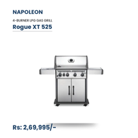 Napoleon Rogue XT 525 Gas Grill | RXT525SIBPSS | 4 Burners | 57,000 BTU | 805 sq in | Infrared Sizzle Zone | Stainless Steel | WAVE Grids | LPG