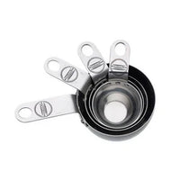 KitchenAid Stainless Steel Measuring Cups Set of 4 | 1/4 to 1 Cup | Rust-Resistant | Flat-Rim for Precise Measurement | Dishwasher-Safe