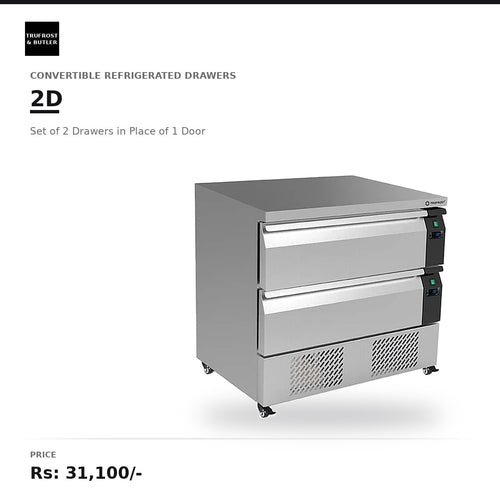 Trufrost 2D Set of 2 Drawers in place of 1 door