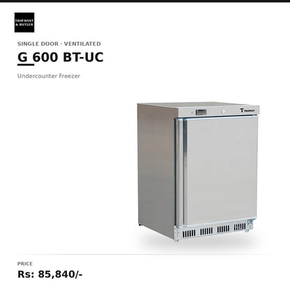 Trufrost G 600 BT-UC	Single Door Undercounter Freezer