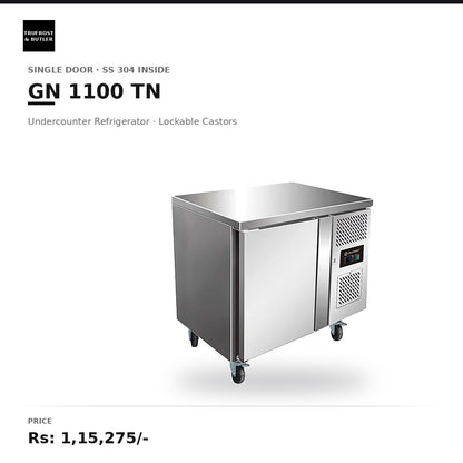 Trufrost GN 1100 TN Single Door Undercounter Refrigerator with SS 304 inside