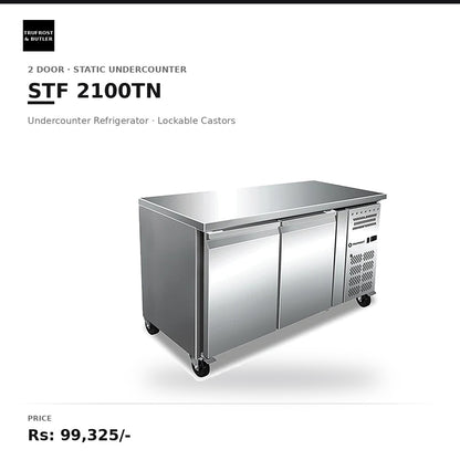 Trufrost STF 2100TN 2 Door Static Undercounter Refrigerator