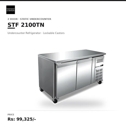 Trufrost STF 2100TN 2 Door Static Undercounter Refrigerator