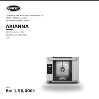 Unox BAKERLUX SHOP.Pro LED XEFR-04HS-ELDP Commercial Convection Oven | 4 Tray | Digital LED | STEAM.Plus + AIR.Plus + DRY.Plus | Made in Italy
