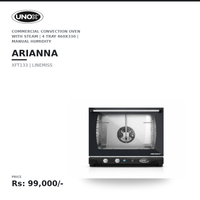 Unox XFT133 LINEMISS Arianna Commercial Convection Oven with Steam | 4 Tray 460x330 | STEAM.Plus + AIR.Plus + DRY.Plus | 99 Programs | Made in Italy