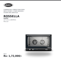 Unox LINEMISS MANUAL XFT193 Rossella Commercial Convection Oven with Steam | 4 Tray 600x400 | STEAM.Plus + AIR.Plus + DRY.Plus | Made in Italy