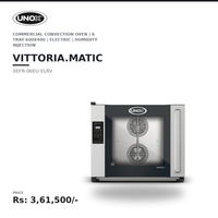 UNOX Vittoria.Matic XEFR-06EU-ELRV Commercial Convection Oven | BAKERLUX SHOP.Pro™ LED | 6 Tray 600×400 | Humidity Injection | Professional Bakery Oven | Right-Hand Door