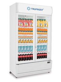 Trufrost VC 1000 NF Two Door No-Frost Visi Cooler