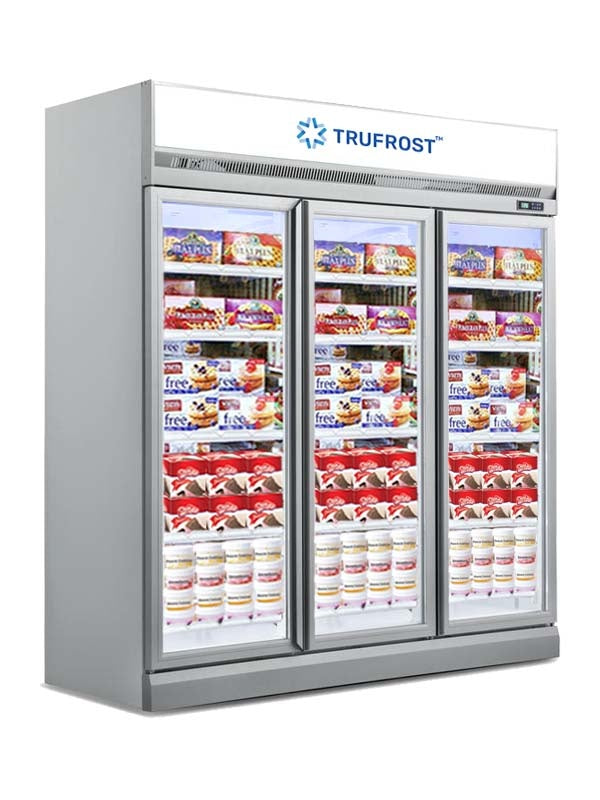 Trufrost VF 1800 Premia Three Door No-Frost Visi Freezer with a top to bottom view